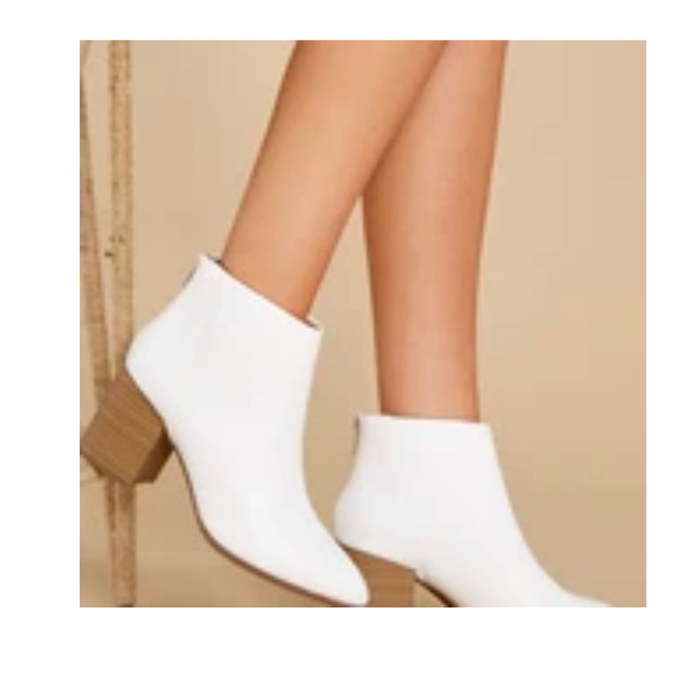 Brand new White ankle booties